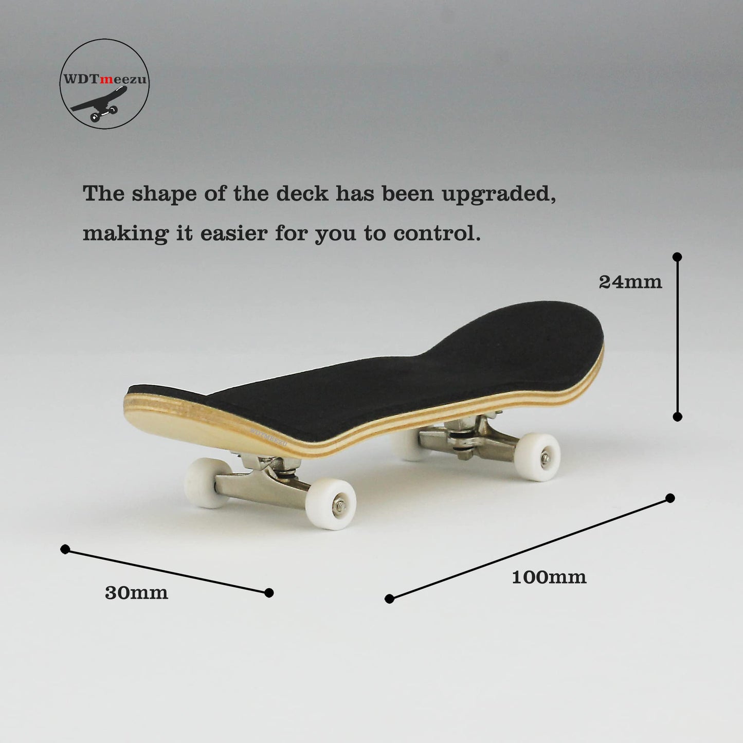 WDTMEEZU Wood Finger Skateboard Professional Fingerboards Wheels with Bearings Mini Fingerboard