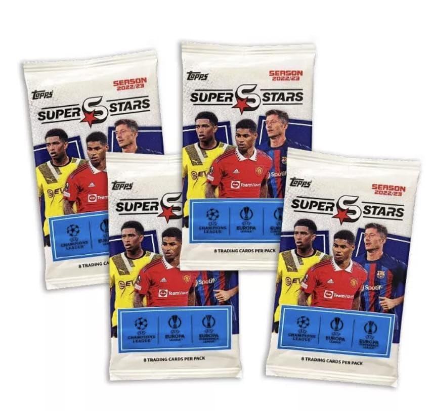 Topps UEFA Superstars 22/23 Hanger Pack (4 Packs)