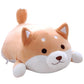 Shiba Inu Dog Plush Pillow, Cute Corgi Akita Stuffed Animals Doll Toy Gifts for Valentine's Gift, Christmas,Sofa Chair, Brown Round Eye, 15"