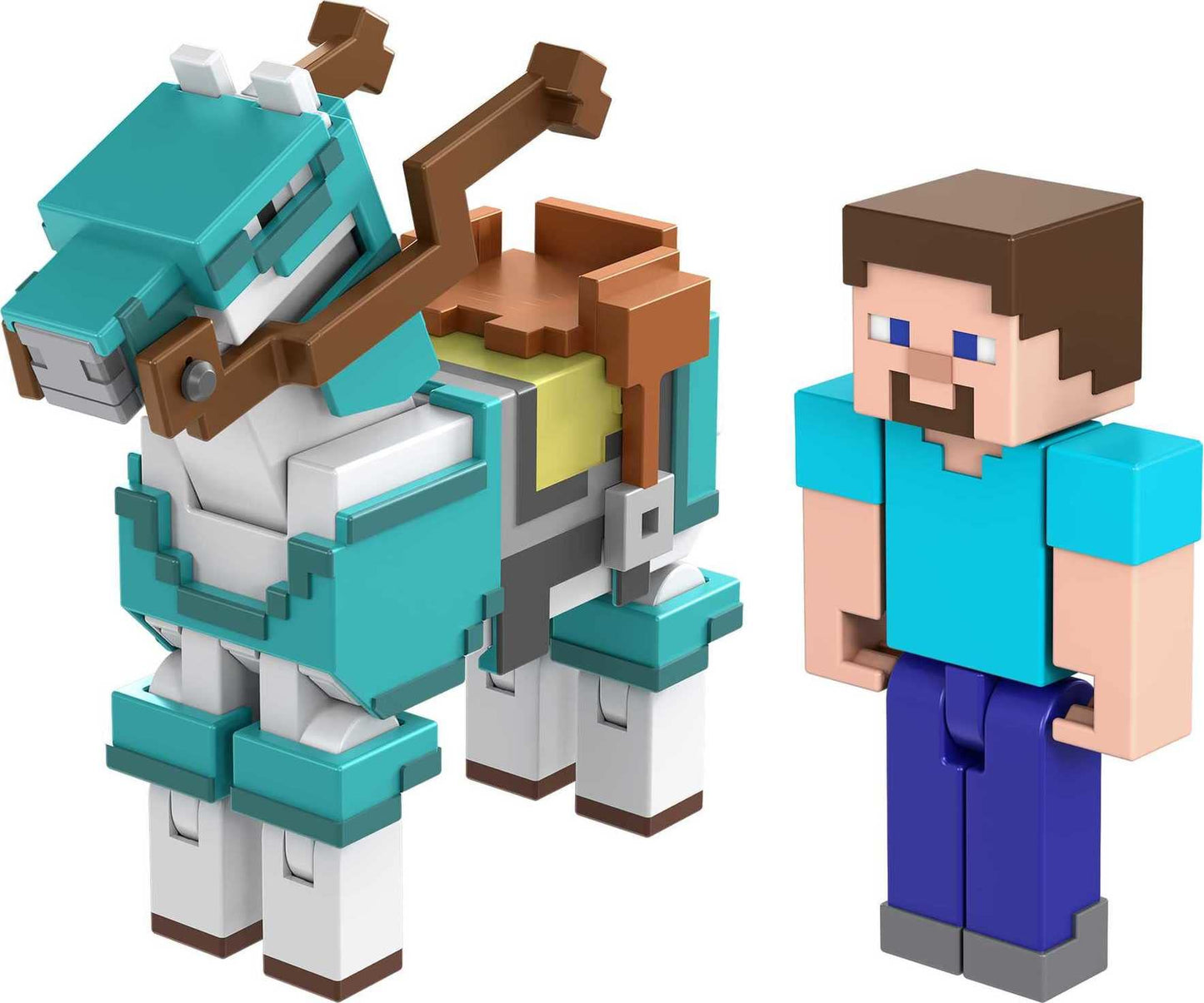 Mattel Minecraft Action Figure 2-Pack with Skeleton & Trap Horse Collectible Figures & Accessories, 3.25-inch Scale Toy Set