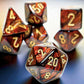 Chessex Mega-hedral Poly Set - Scarab, Blue Blood w/Gold (7)