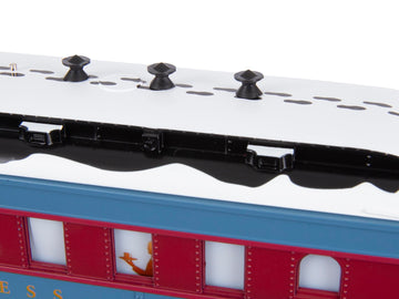 Lionel The Polar Express Diner Car - O Gauge Model Train Car with Interior Lighting, Diecast Trucks, Operating Couplers & Holiday Snow Roof, Age 14+