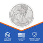 OnFireGuy 10pcs 40.6mm Direct Fit H40 Coin Holder Capsules for 1oz Silver Eagles | Protective Coin Cases for American Silver Eagles, 1oz Silver Panda