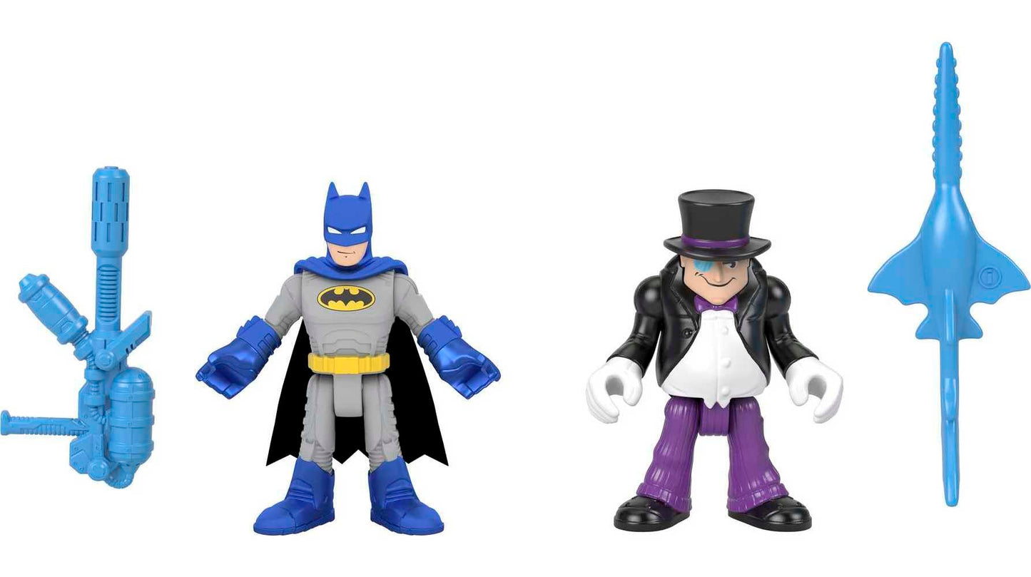 Fisher-Price Imaginext DC Super Friends Batman & The Penguin Figure Set for Preschool Kids Ages 3 to 8 Years