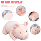 Litence Weighted Stuffed Animals, 3.3lbs Weighted Pig Stuffed Animal Pink Pig Plush Animals Hugging Pillow Toy for Kids and Adults, 19.6 inch
