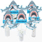Big Dot of Happiness Shark Zone - Jawsome Shark Party or Birthday Party Centerpiece Sticks - Table Toppers - Set of 15