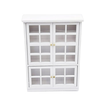 SXFSE Dollhouse Decoration Accessories,1:12 Dollhouse Furniture Miniature Bookshelf Cabinet Living Room Pretend Toy