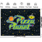 Pizza Planet Backdrop for Birthday Party Supplies Photo Backgrounds Toy Story Birthday Theme Baby Shower Banner 59x38in yellow
