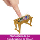 Mattel Disney Princess Toys, Belle Stackable Castle Doll House with Small Belle Doll, 4 Character Friends & 3 Accessories, Portable with Handle