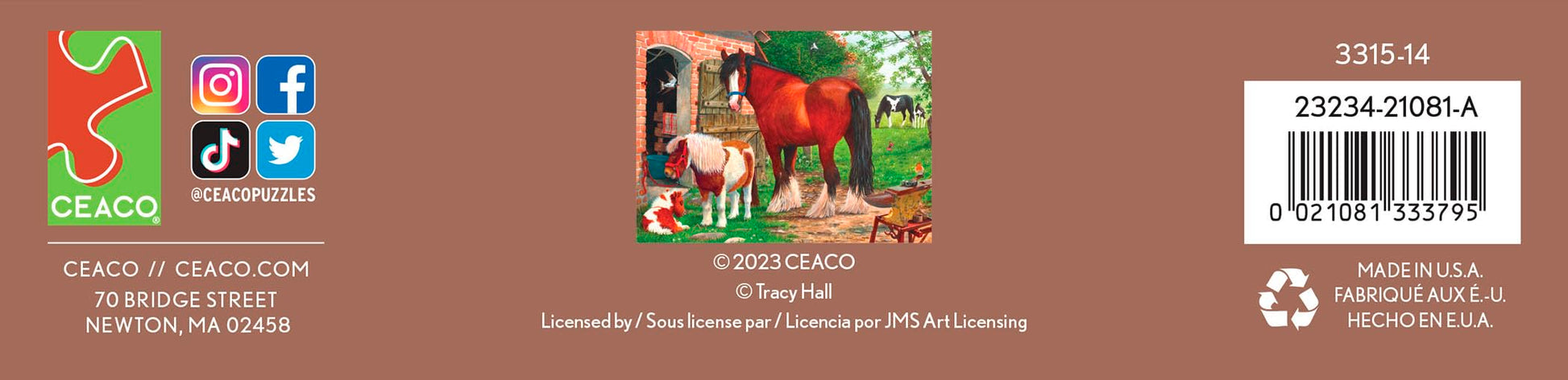 Ceaco - Horse Buddies - 1000 Piece Jigsaw Puzzle for Adults