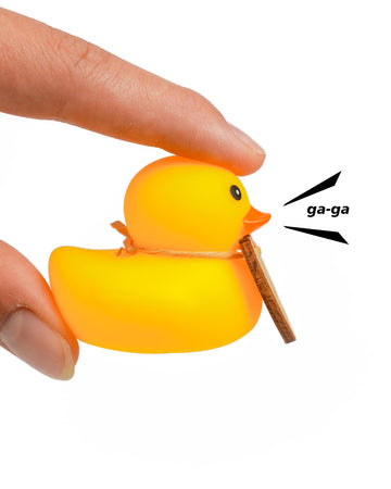 “Friend You Quack Me Up” Mini Rubber Duck - Fun Animal Gift - Adorable Duck Lover's Present, Humorous Novelty Gift Box.