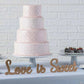 Love is Sweet Gold Table Decor Set (wood) Home Decor and Wedding