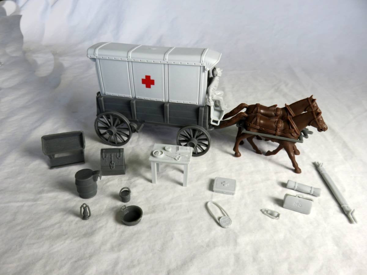 Classic Toy Soldiers, Inc Marx, American Civil War Confederate Ambulance Wagon