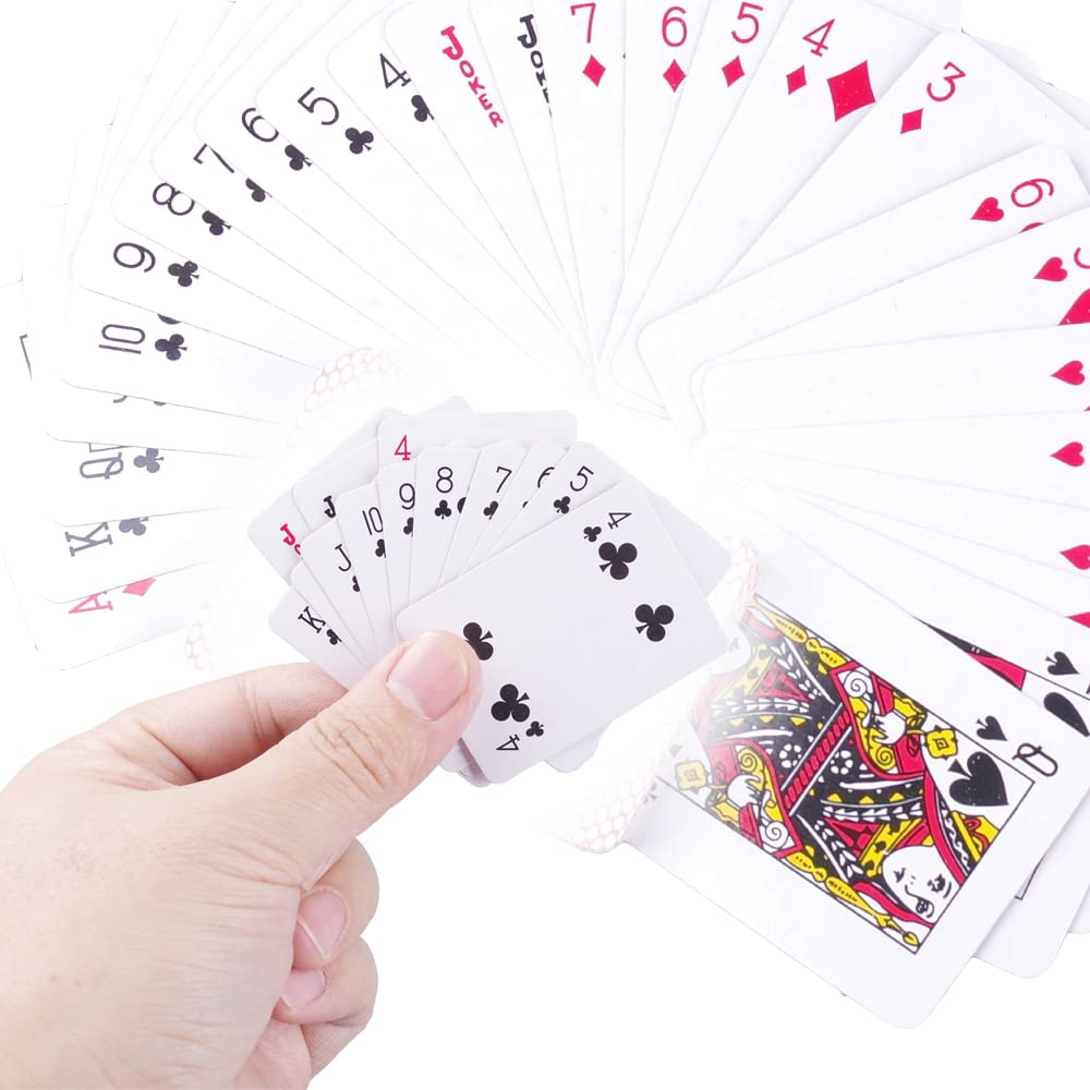 GNYOHUA 5 Decks Mini Playing Cards Party Favor, Miniature Poker Cards Traveling Decks Cards Festival Party Game Supply for Kids and Adults, 2 X 1.5