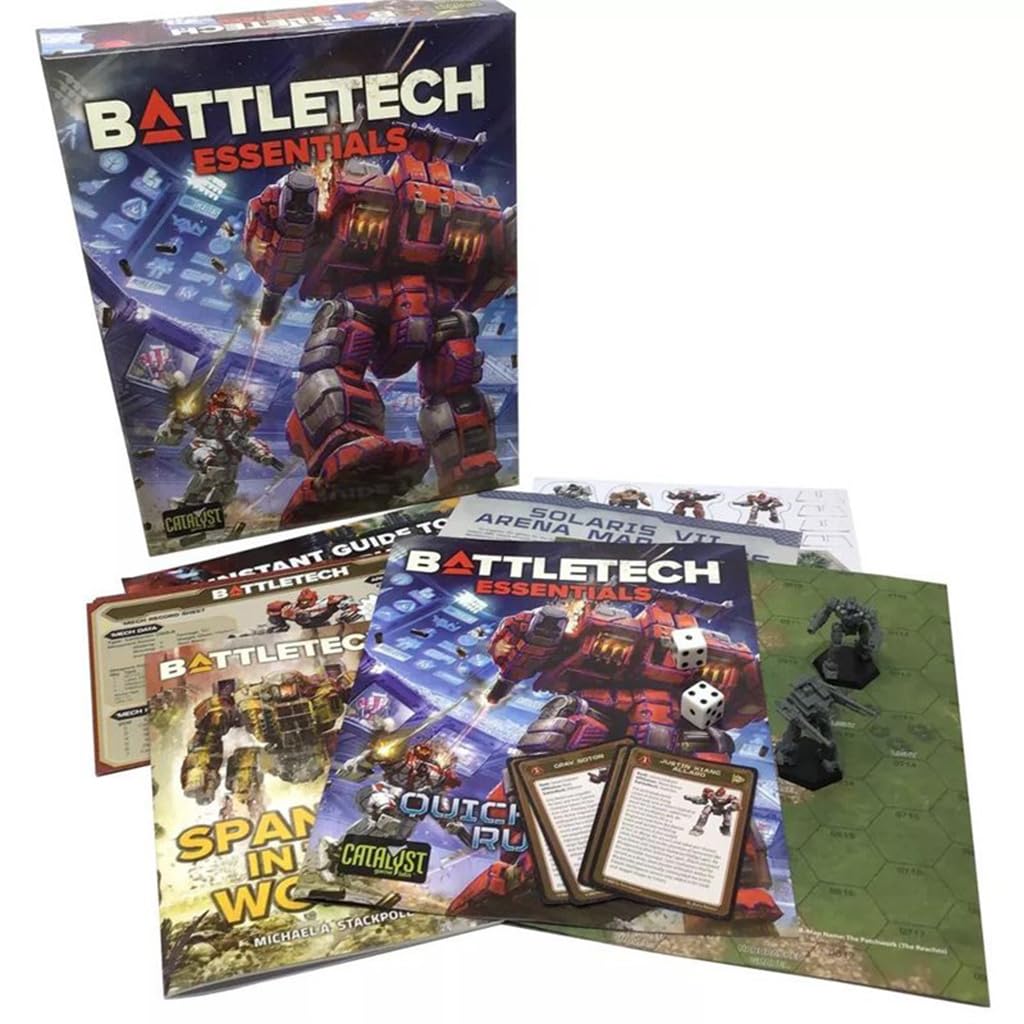 Catalyst Game Labs | BattleTech | Essentials | Miniature Game | Strategic Wargame for 1-2 Players | Sci-Fi Mech Wargame Starter Set