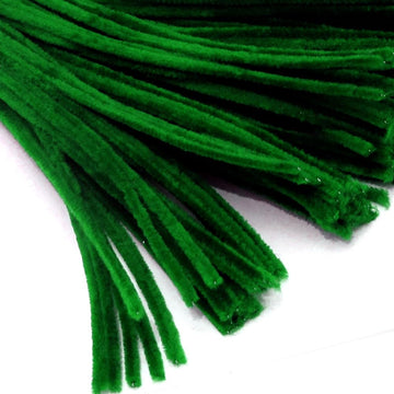 The Crafts Outlet Chenille Stems, Pipe Cleaner, 20-inch (50-cm), 25-pc, Emerald Green