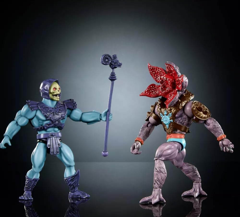 Masters of the Universe X Stranger Things Skeletor and Demogorgon Action Figure Set - 2 Pack