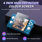 New Retro Handheld Game Console,4-inch IPS Screen with Storage Bag,Built-in 128G with 22000 Games,Linux System,Portable Pocket Mini Arcade (Gray,128g)