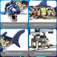 RyovSeno Mechanical Shark 687 PCS Building Set,Ideas Ocean Animal Building Block Toy with LED Lighting and Rotatable Link Components,Home Decor Gift