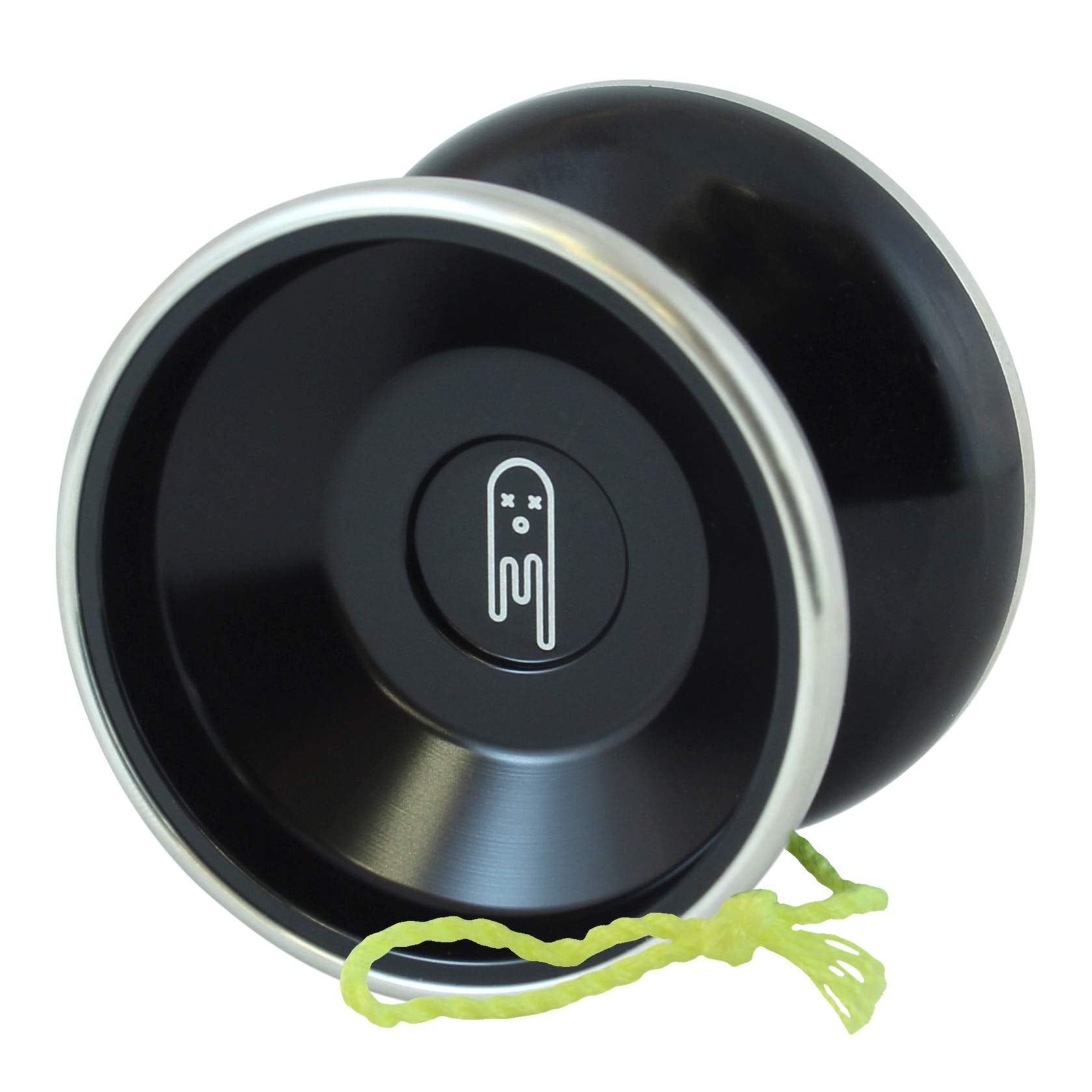 Yoyo King Ghost Bi-Metal Professional Yoyo - Aluminum & Stainless Steel Ball Bearing Yo-Yo with Responsive & Unresponsive C Bearings, Extra String