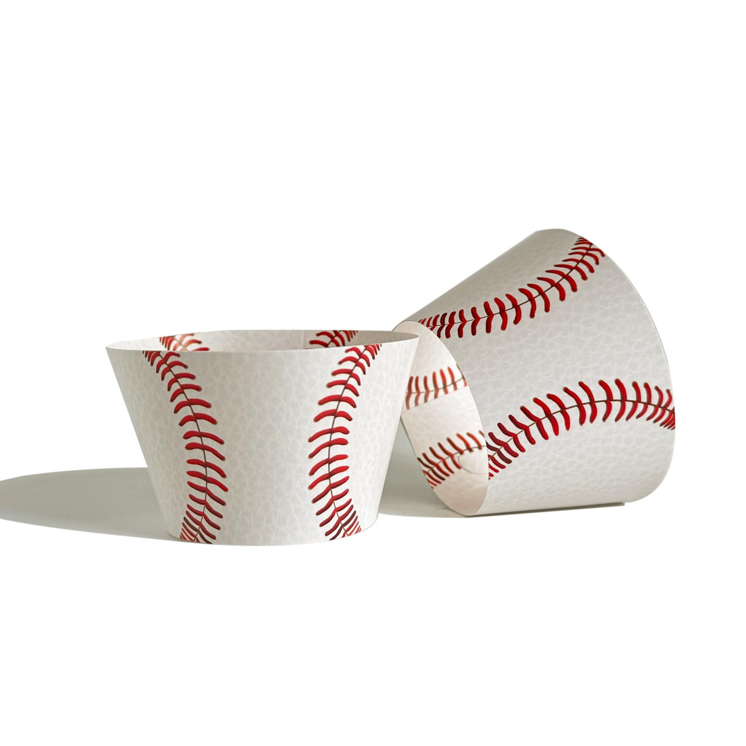 Baseball Cupcake Wrappers+Baseball Bat Cupcake Toppers,Baseball Party Decorations-24PCS