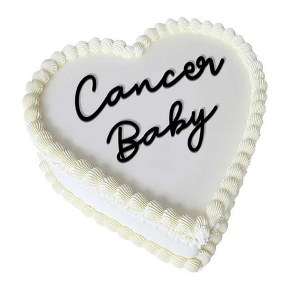 Cancer Cake Topper - Zodiac Birthday Decoration for Cancer Season, Horoscope Party Supplies for Baby or Adult Birthday (Cancer Baby black)