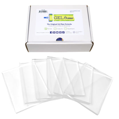 Gel Press Monoprinting Print Plates - 5” x 7” Gel Plate Class Pack Value Pack - Printmaking Supplies - Reusable Gel Printing Plates for Press Art