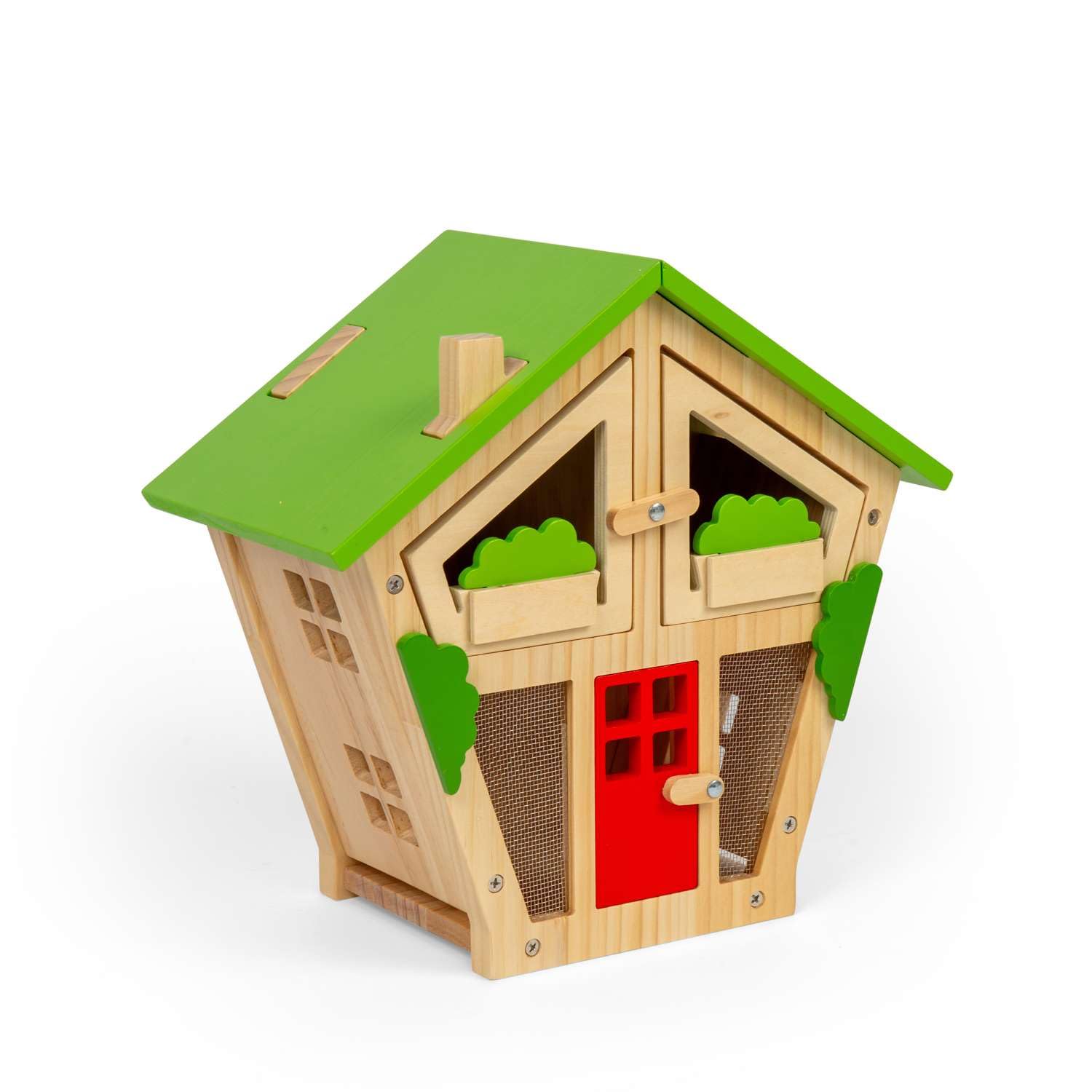Bigjigs Toys Bug House Wooden Insect Hotel for Kids, Fun Toy of Nature, Outdoor Activity Educational Eco-Friendly Gifts for Wildlife, Age 3+