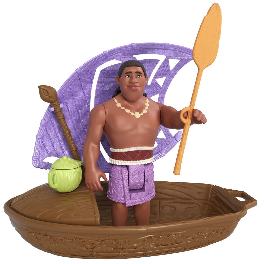 Mattel Disney Moana 2 Wayfinder Wonders Toy Set with Surprise Small Doll, Canoe & Accessory, Inspired by The Movie (Styles May Vary)