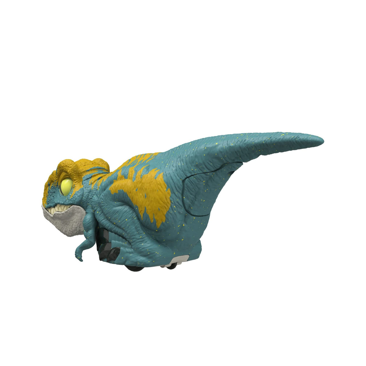 Mattel Jurassic World Dominion Uncaged Dinosaur Toy with Clicker-Controlled Motion & Sound, Click Tracker Velociraptor 'Blue' Dino Action Figure