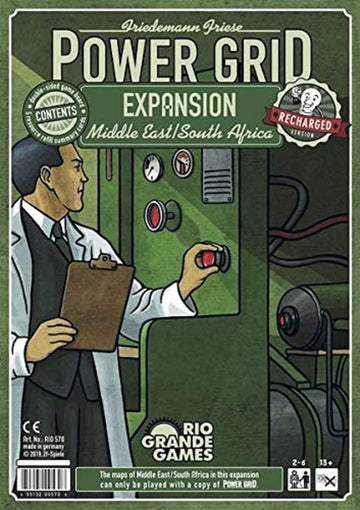 Rio Grande Games Power Grid Middle East South Africa Expansion Strategy Board Game