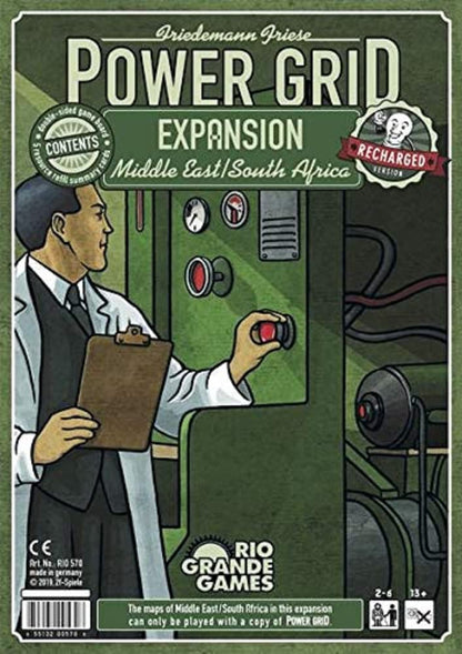 Rio Grande Games Power Grid Middle East South Africa Expansion Strategy Board Game