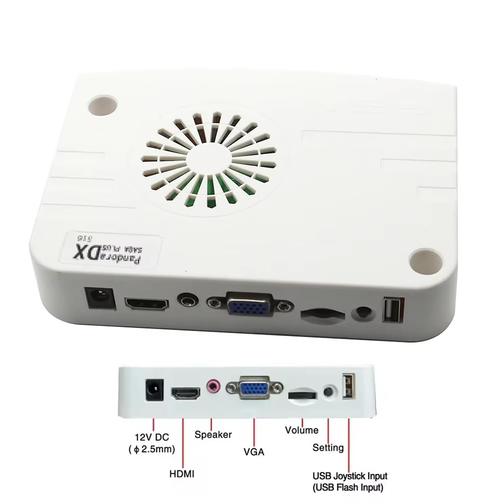 3D SAGA-DX Plus 3000 Horizontal + 516 Vertical Games, 3 Sides Cocktail, Arcade PCB Jamma Box, USB Trackball, CRT, Multi-Game System, 1280x720P Output