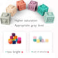 Litand Soft Stacking Blocks for Baby - Sensory Montessori Toys Toddler Activities - Gifts for Boy Girl 6 9 12 18 Months 1 2 3 Year Old Birthday