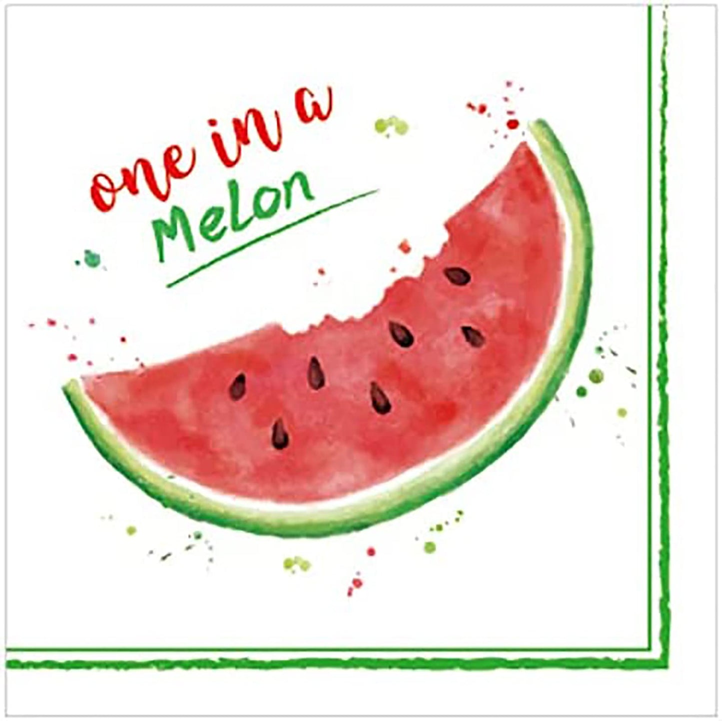 40Pcs Watermelon Party Napkins Summer Sweet Watermelon Paper Napkins Girls 1st Birthday Disposable Lunch Dinner Tableware Baby Shower Party Supplies