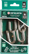 Bepuzzled DEVIL Hanayama Cast Metal Brain Teaser Puzzle (Level 4) Puzzles For Kids and Adults Ages 12 and Up