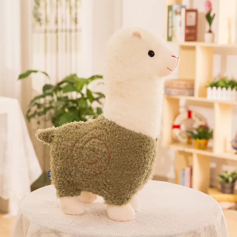 Llama Stuffed Animal Cute Alpaca Plush Toy 17.7 inch for Girls Boys(Alpaca 45cm lvse)