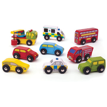 Bigjigs Rail Wooden Vehicle Pack