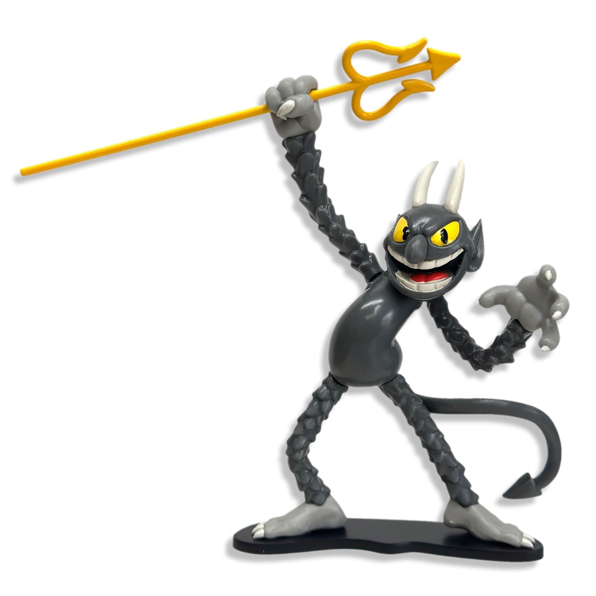 Toynk Cuphead The Devil Create-A-Figure 4-Inch Mini Adult Figure | Interchangeable Parts for Posing, Customization