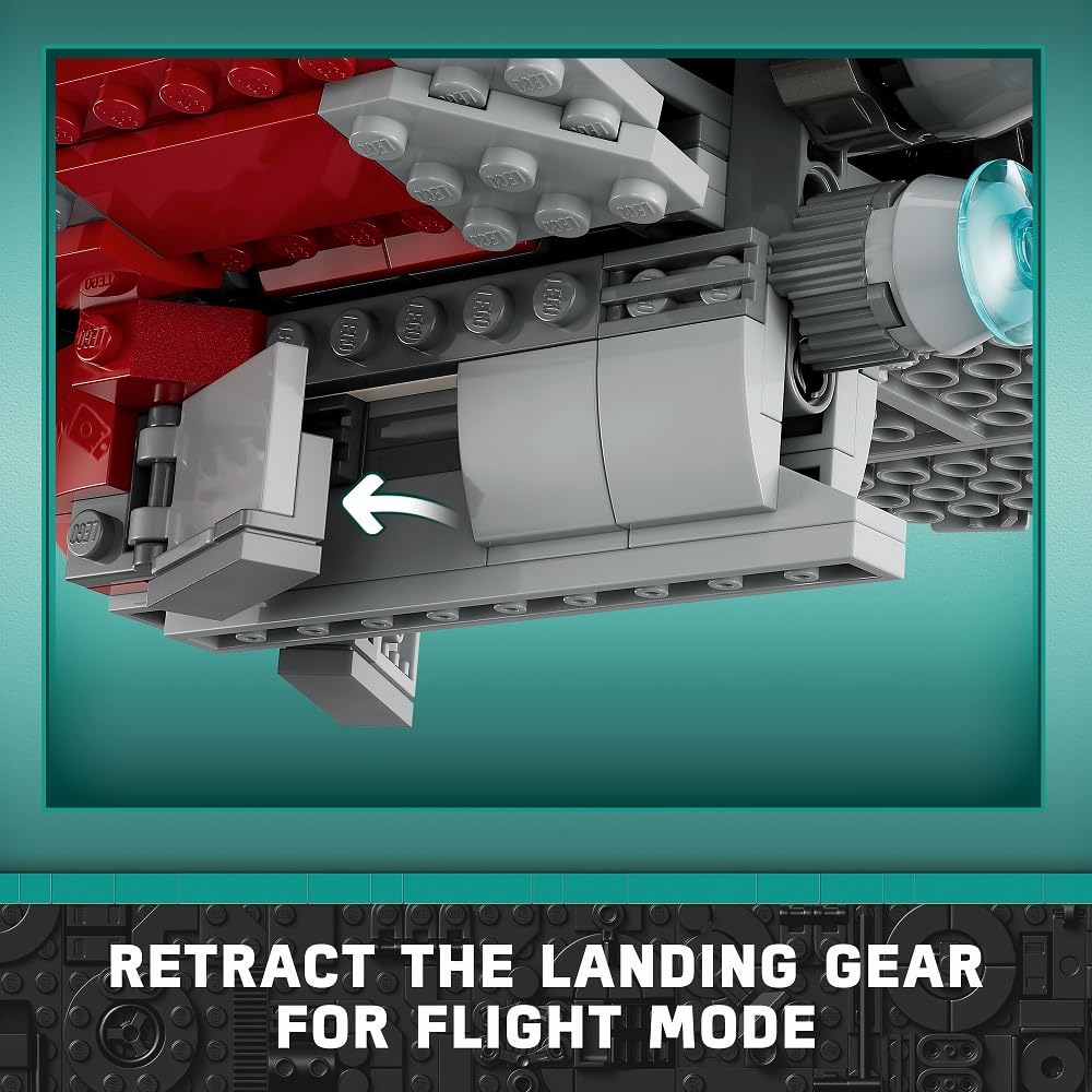 LEGO Star Wars Ahsoka Tano’s T-6 Jedi Shuttle Spaceship Toy - Star Wars Building Toys Set for Kids, Boys & Girls, Ages 9+ - Birthday Gift for Fans - 4