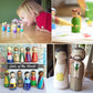 Abnaok 50 Pack Unfinished Wooden Peg Dolls, Peg People, Doll Bodies, Wooden Figures, Decorative Peg Doll People for Kids DIY Art Craft, Painting, Peg