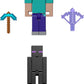 Mattel Minecraft HTN26 Entrance of Fear Kids Figure Playset with Steve and Enderman Characters Ages 6+ Multi
