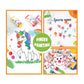 Early Learning Kids Paint Set Washable Finger Paint with Assorted Painting Brushes Sponges Portable Case for Kids Toddlers Drawing Gifts Age 3+