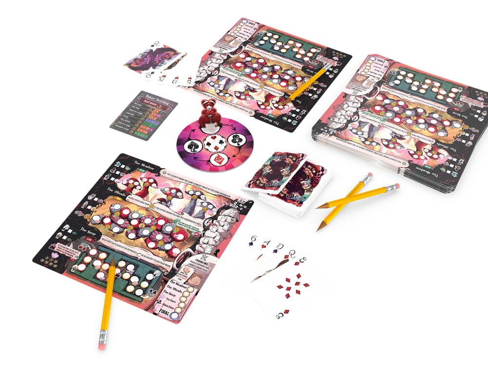 Druid City Off with Their Heads! Board Game | Trick-Taking & Write Strategy Game, Dark Wonderland Party Game | 2-6 Players, 30 Min Playtime Family