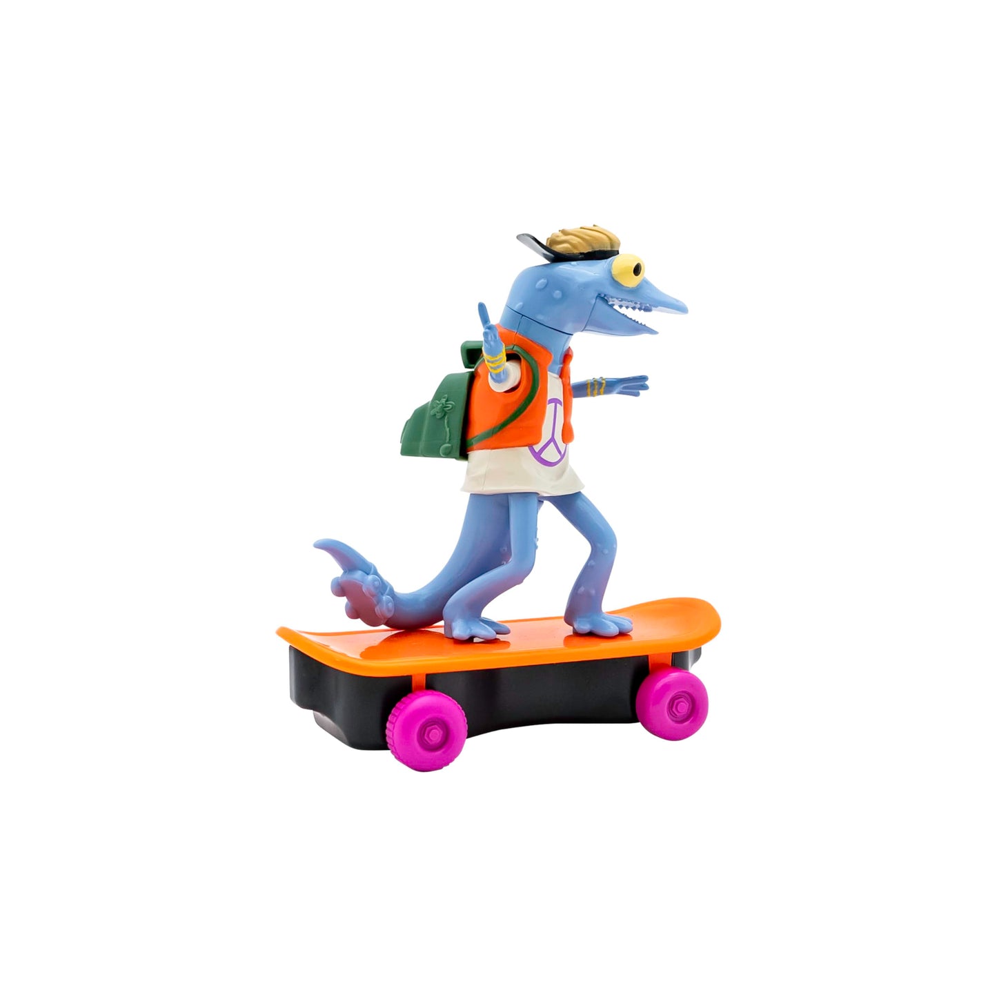 Teenage Mutant Ninja Turtles Toy, Mondo Gecko Sewer Shredder Pullback Skateboard, TMNT Mutant Mayhem Ninja Character Collectible for Kids, Ages 3+