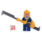 LEGO Marvel Super Heroes Avengers Infinity War Minifigure - Thanos in Gold Outfit with Sword and Gold Infinity Gauntlet Glove