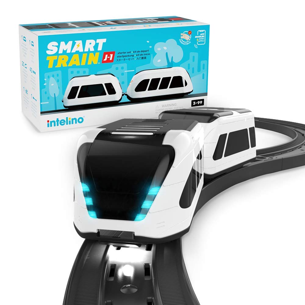 intelino Smart Train Starter Set: Award-Winning Robot Toy Train; App-Based + Screen-Free Drive Modes; 3 Free Apps for Playing and Learning