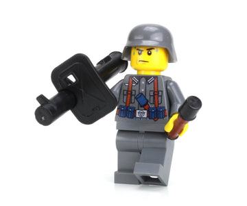Battle Brick 1.6 Inches Tall Collectible German WW2 Anti-Tank Soldier Custom Collectible Minifigure | Genuine Military Minifig | Printed in The USA |