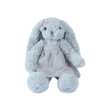 BiluKano 12" Floppy Bunny Stuffed Animal, Ultra Soft Plush Bunny Rabbit with Striped Dress & Bow, Easter Bunny Plush for Baby Girls, Stuffed Bunny