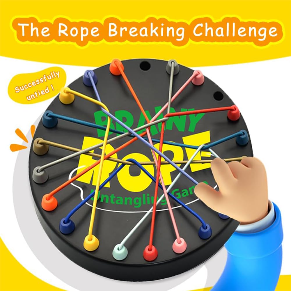 Rope Untangling Game, Brain Knots Game Strategy Thinking for All Ages